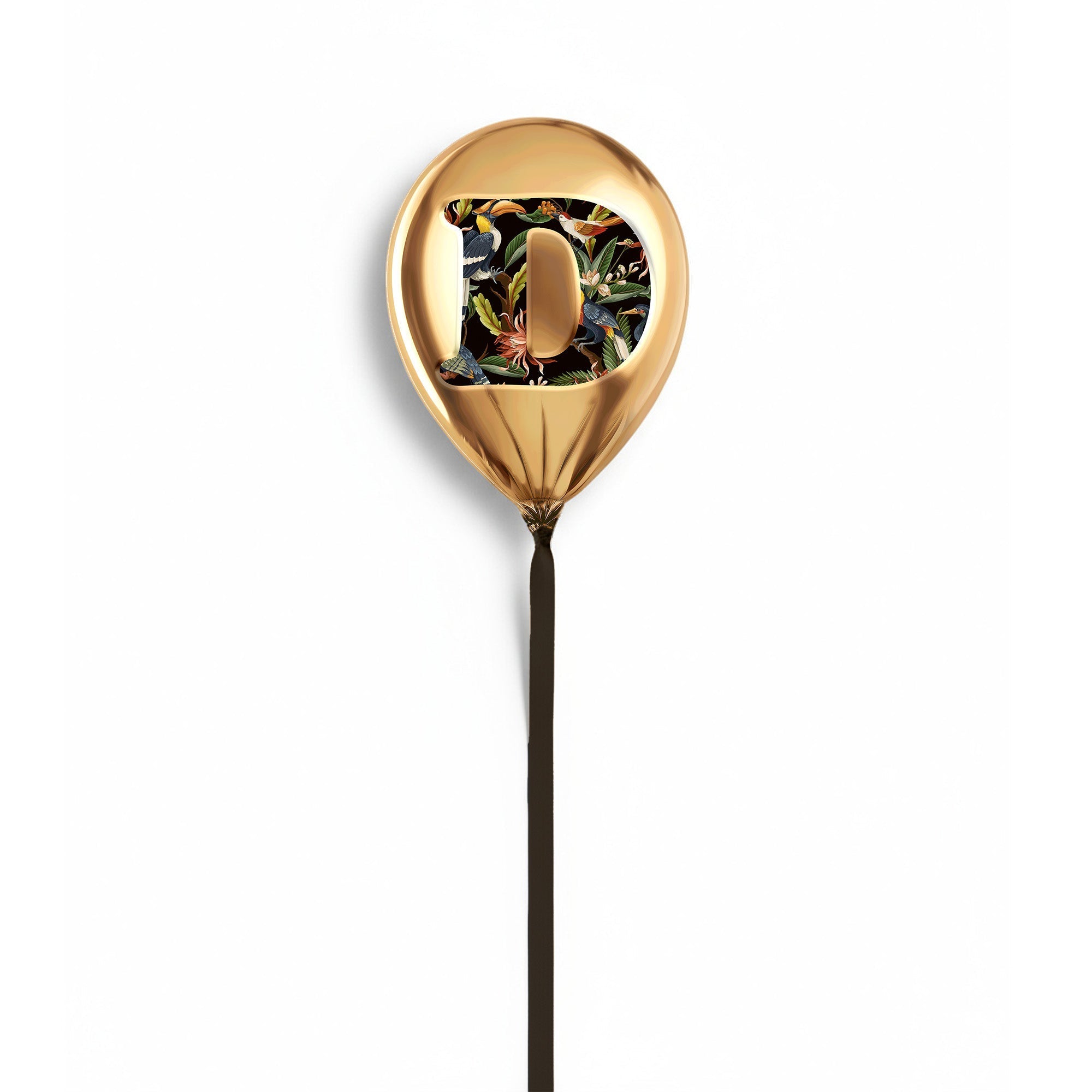 Gold Monogram Balloon