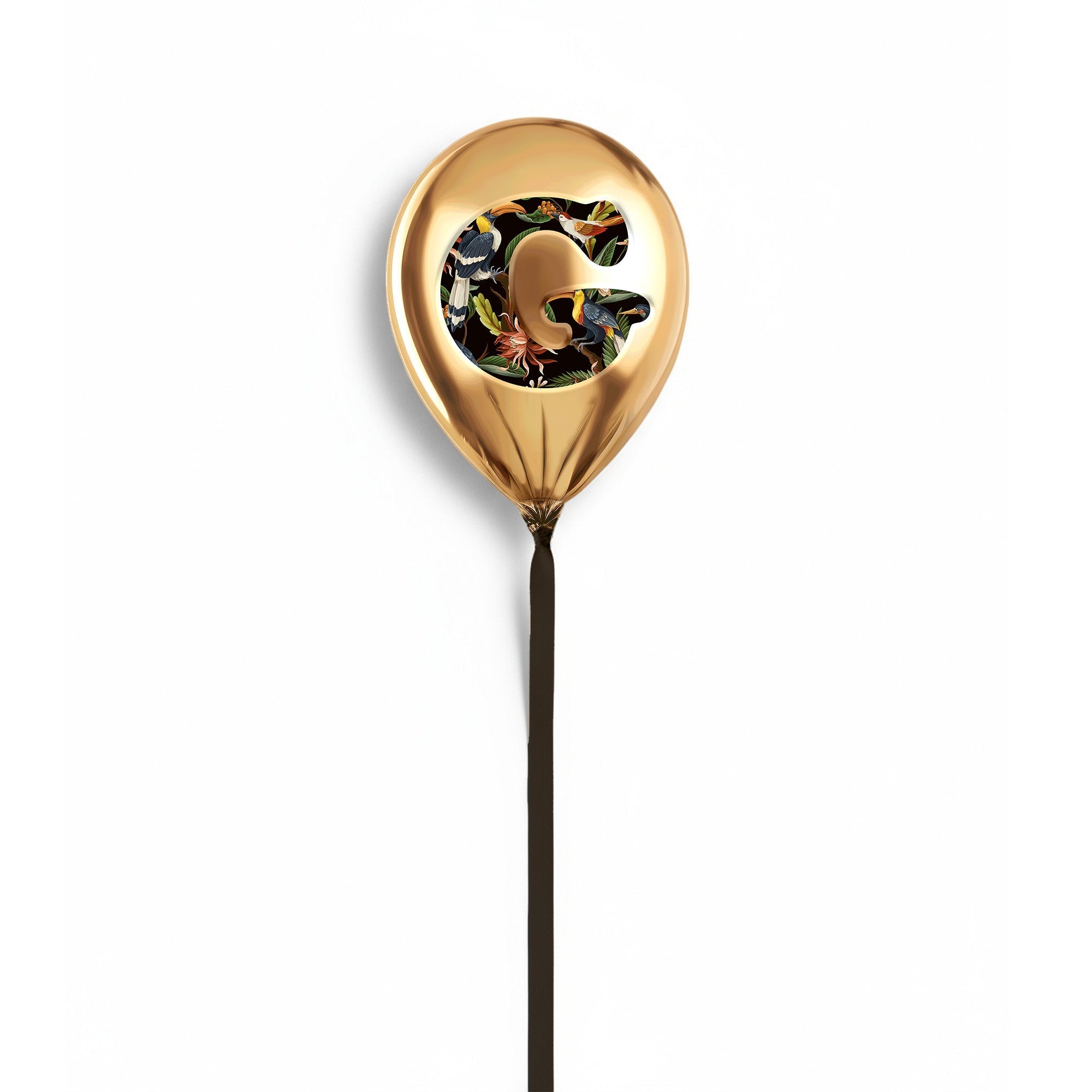 Gold Monogram Balloon