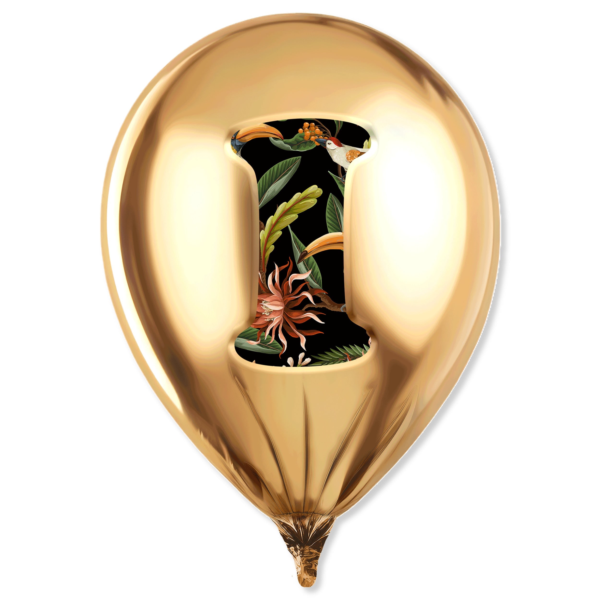 Gold Monogram Balloon