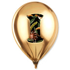 Gold Monogram Balloon