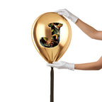 Gold Monogram Balloon