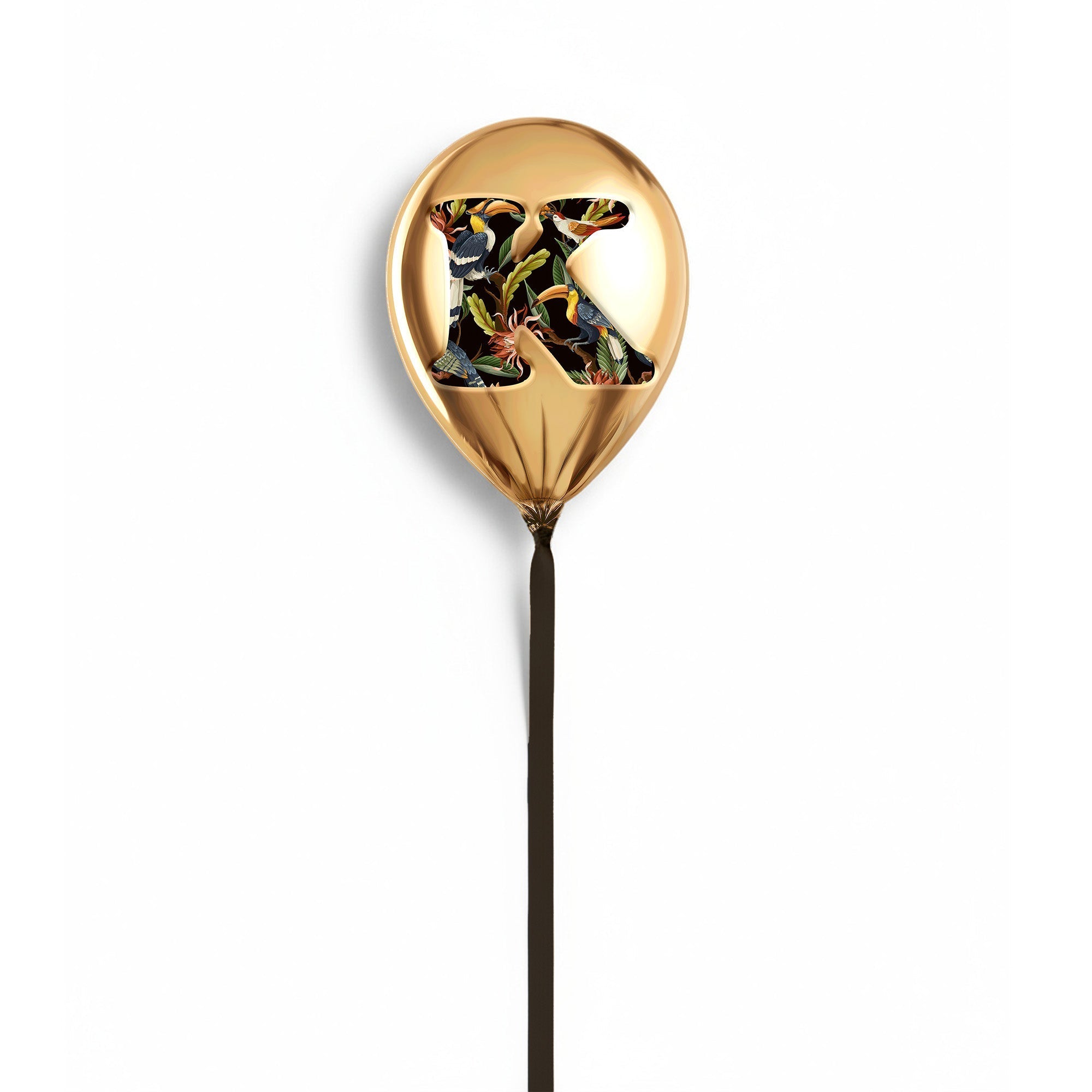 Gold Monogram Balloon