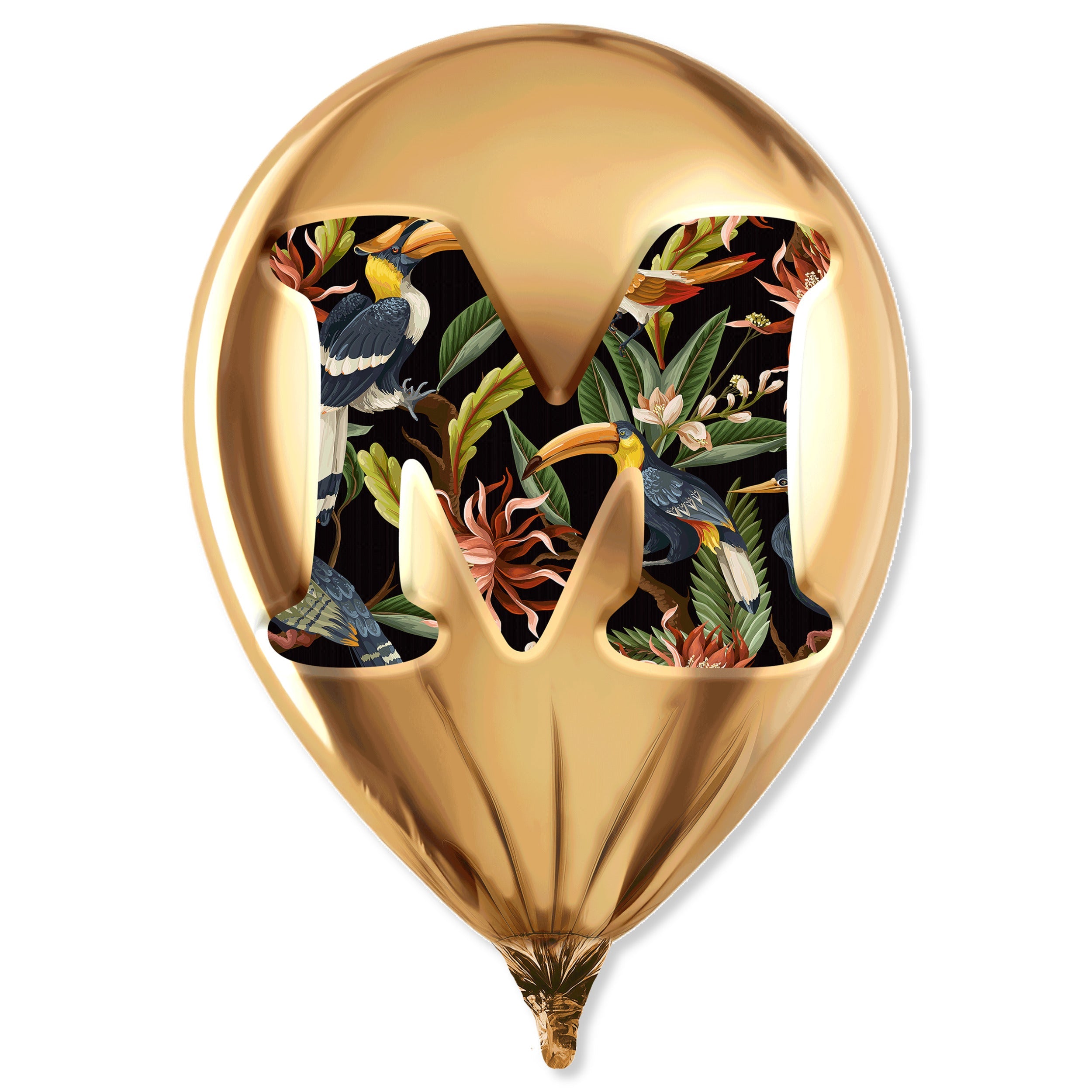 Gold Monogram Balloon