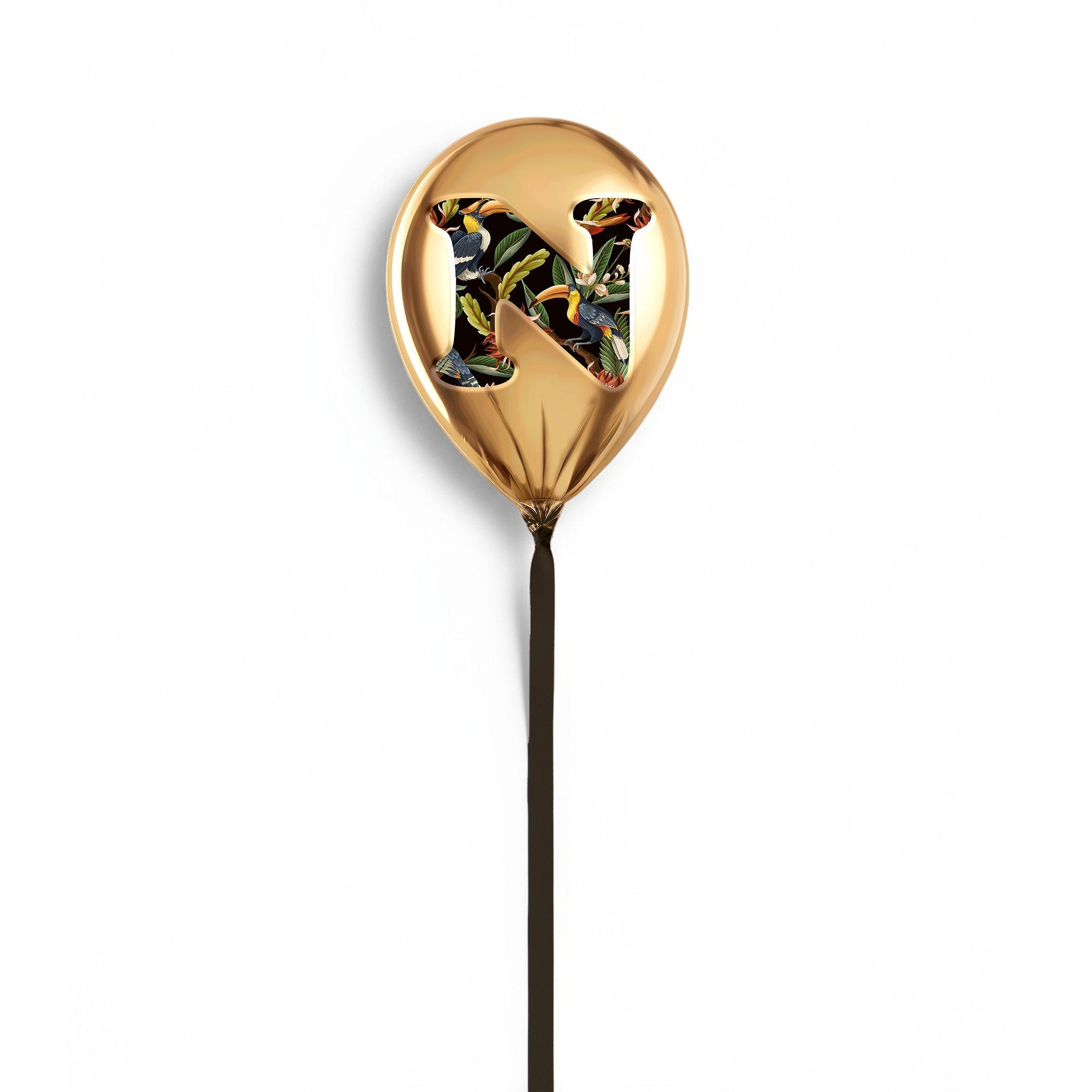 Gold Monogram Balloon