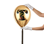 Gold Monogram Balloon