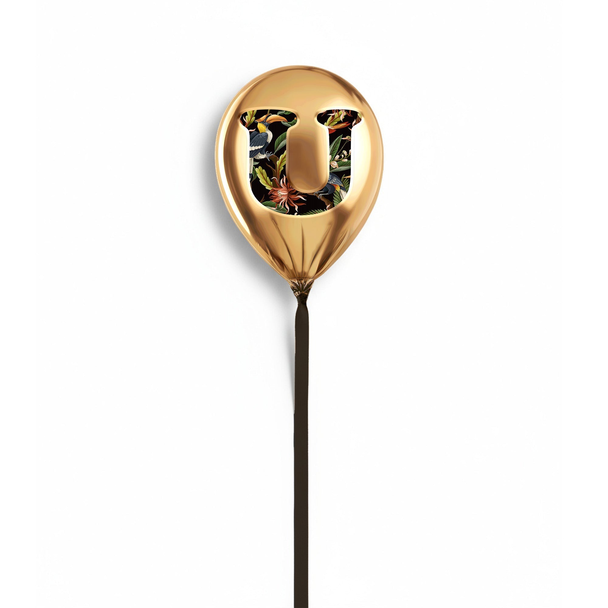 Gold Monogram Balloon
