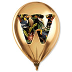 Gold Monogram Balloon