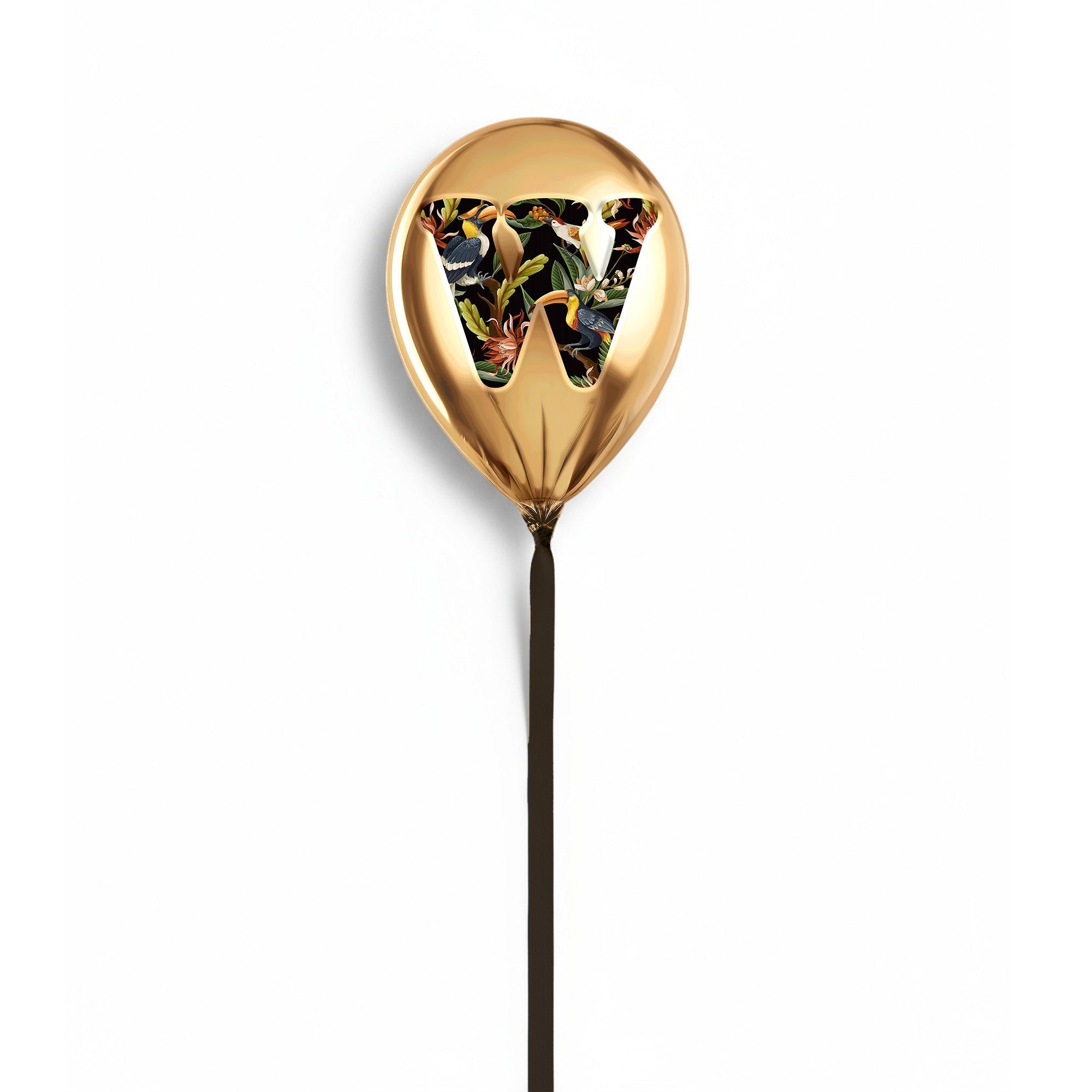 Gold Monogram Balloon