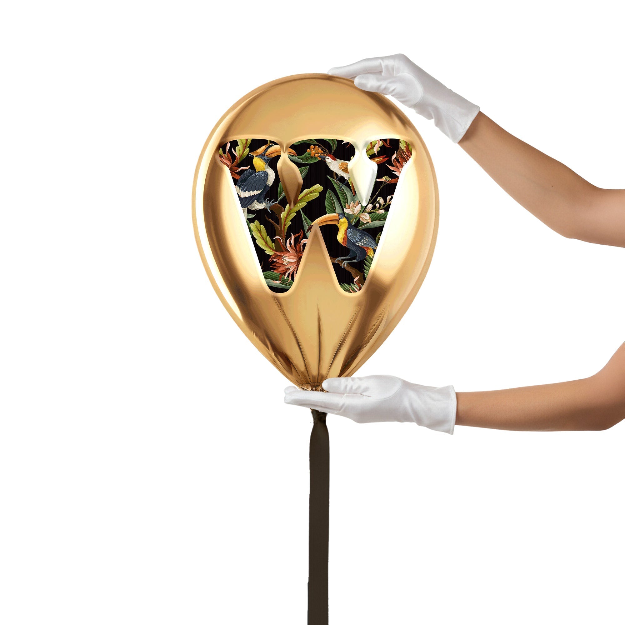Gold Monogram Balloon