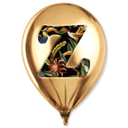 Gold Monogram Balloon