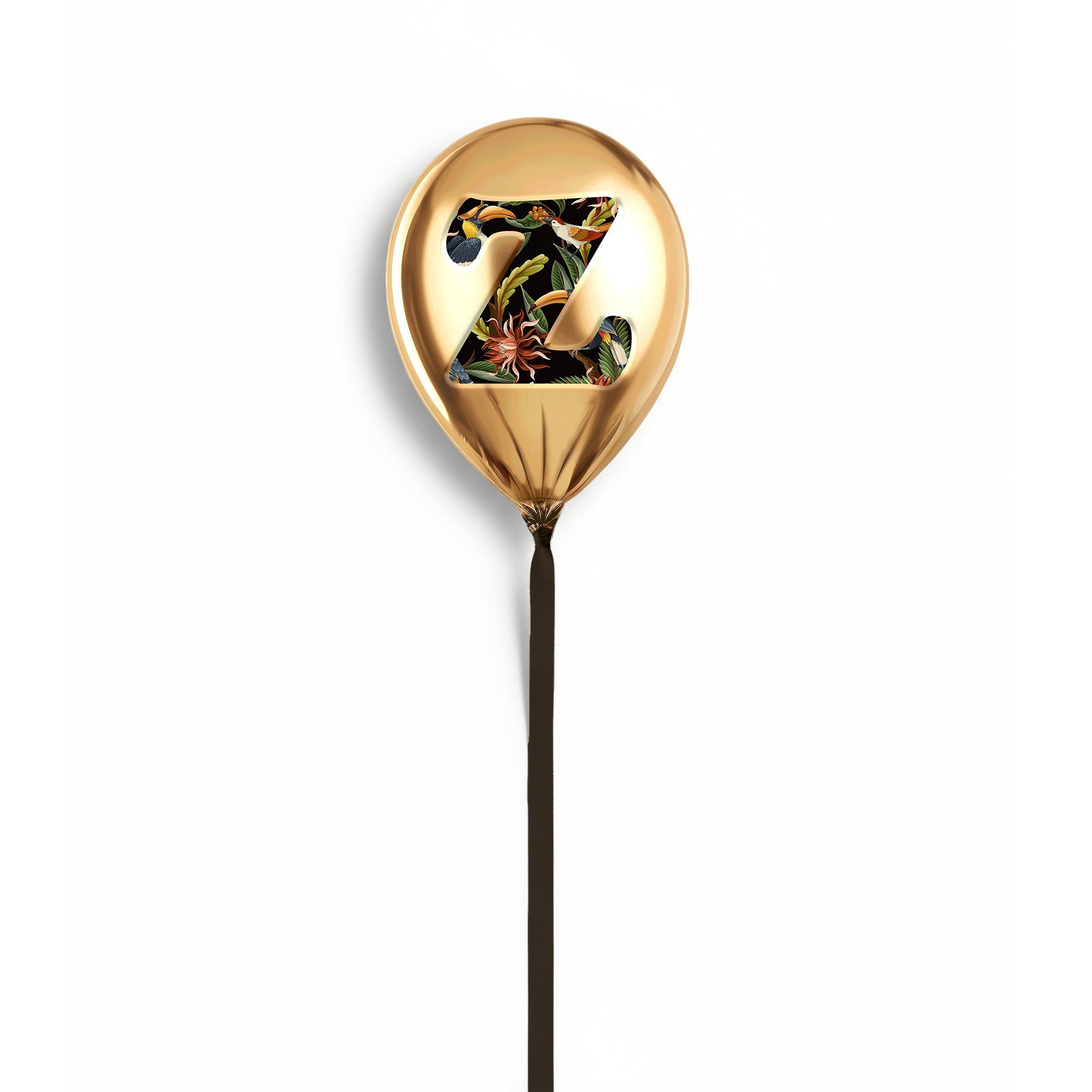 Gold Monogram Balloon