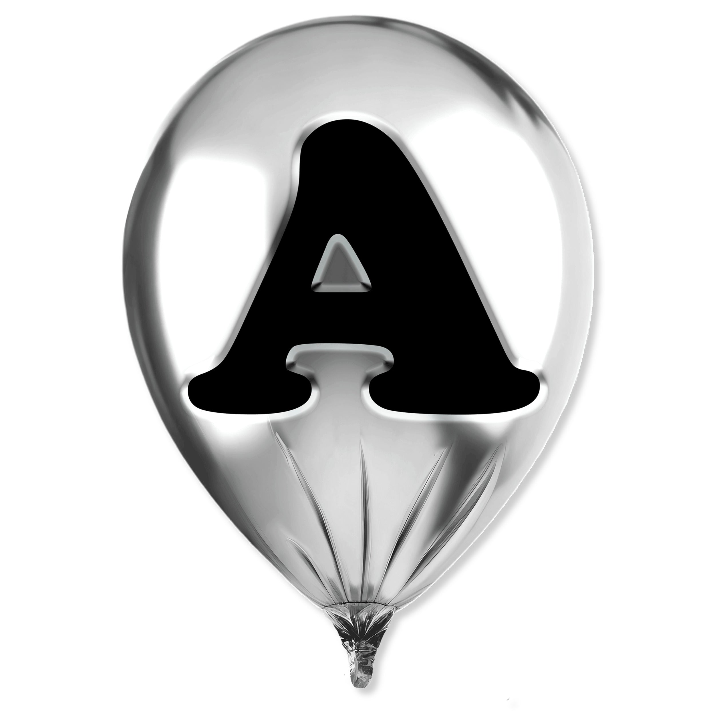 Silver Monogram Balloon Secondary image