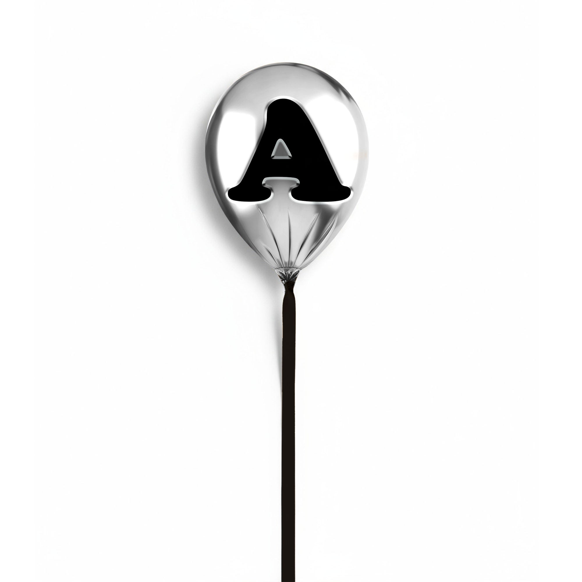 Silver Monogram Balloon Main image