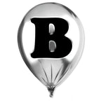 Silver Monogram Balloon