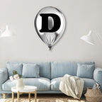 Silver Monogram Balloon