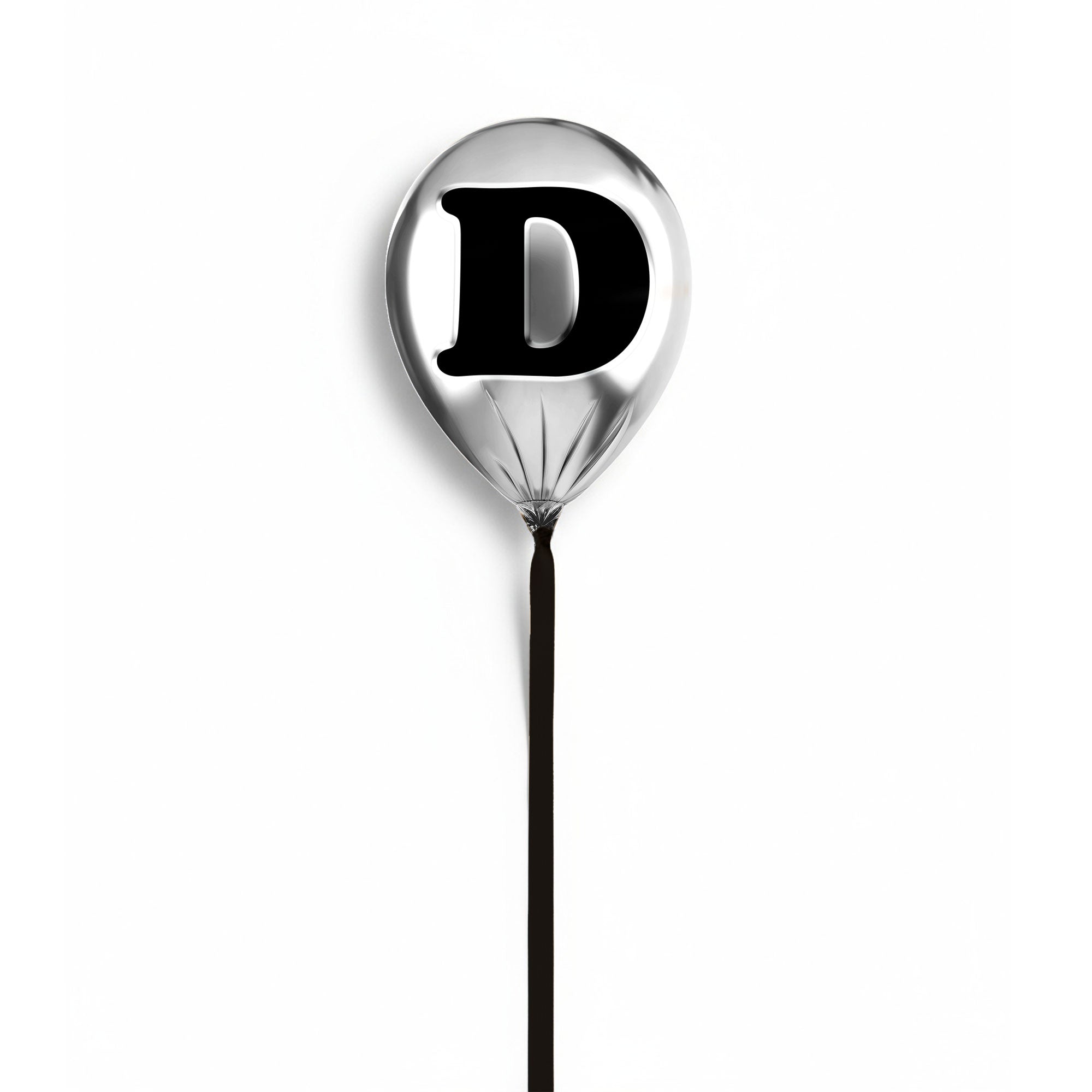 Silver Monogram Balloon