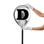 Silver Monogram Balloon