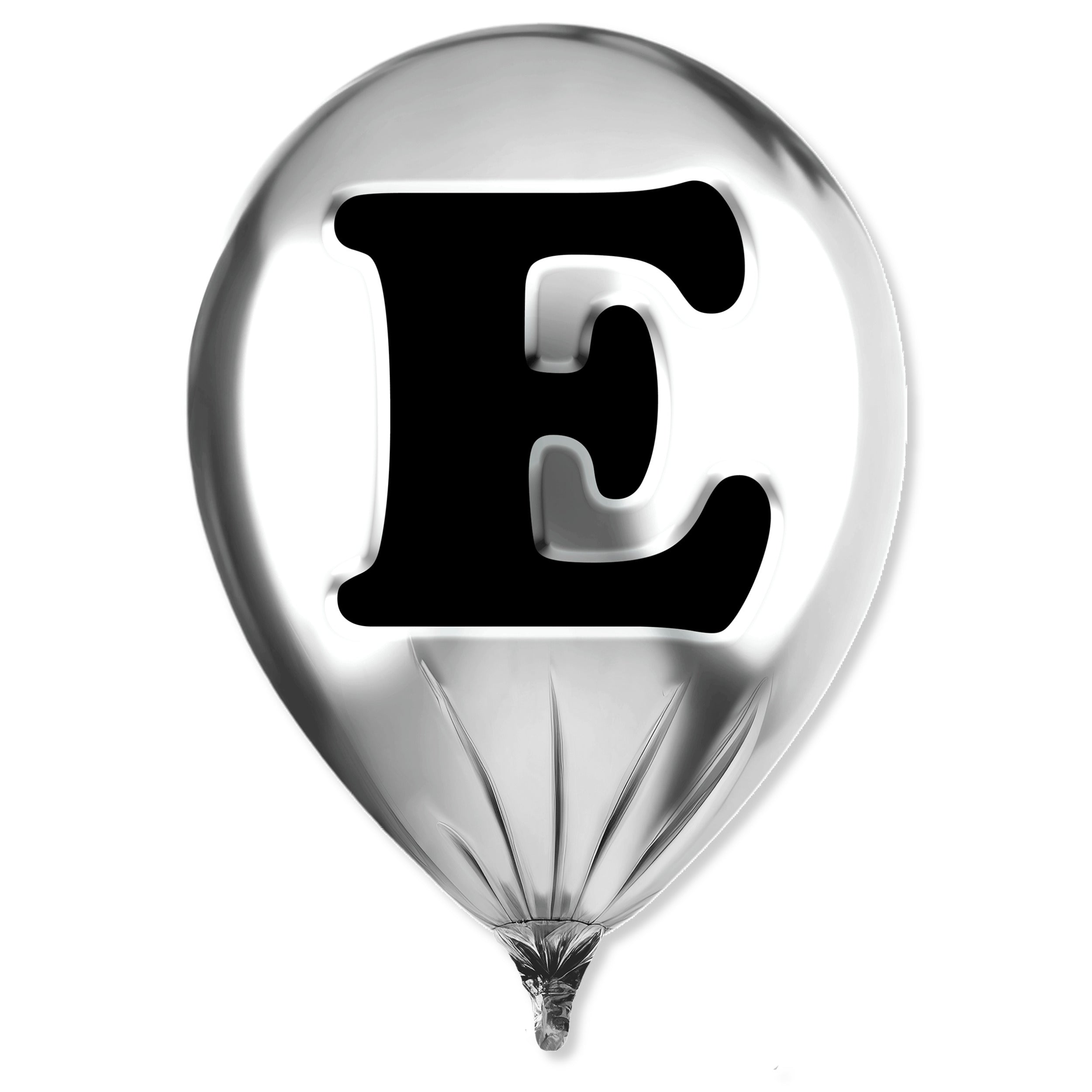Silver Monogram Balloon