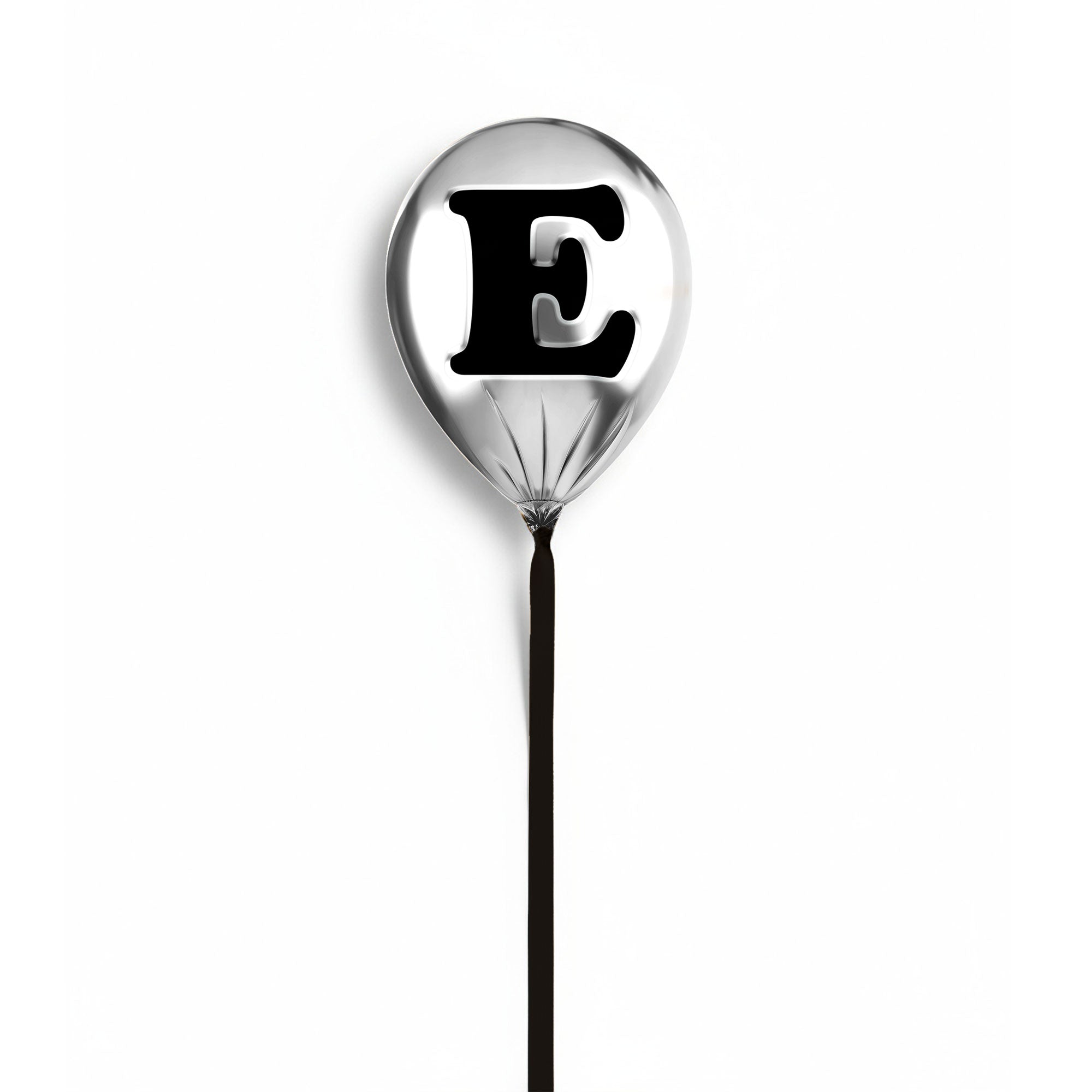 Silver Monogram Balloon
