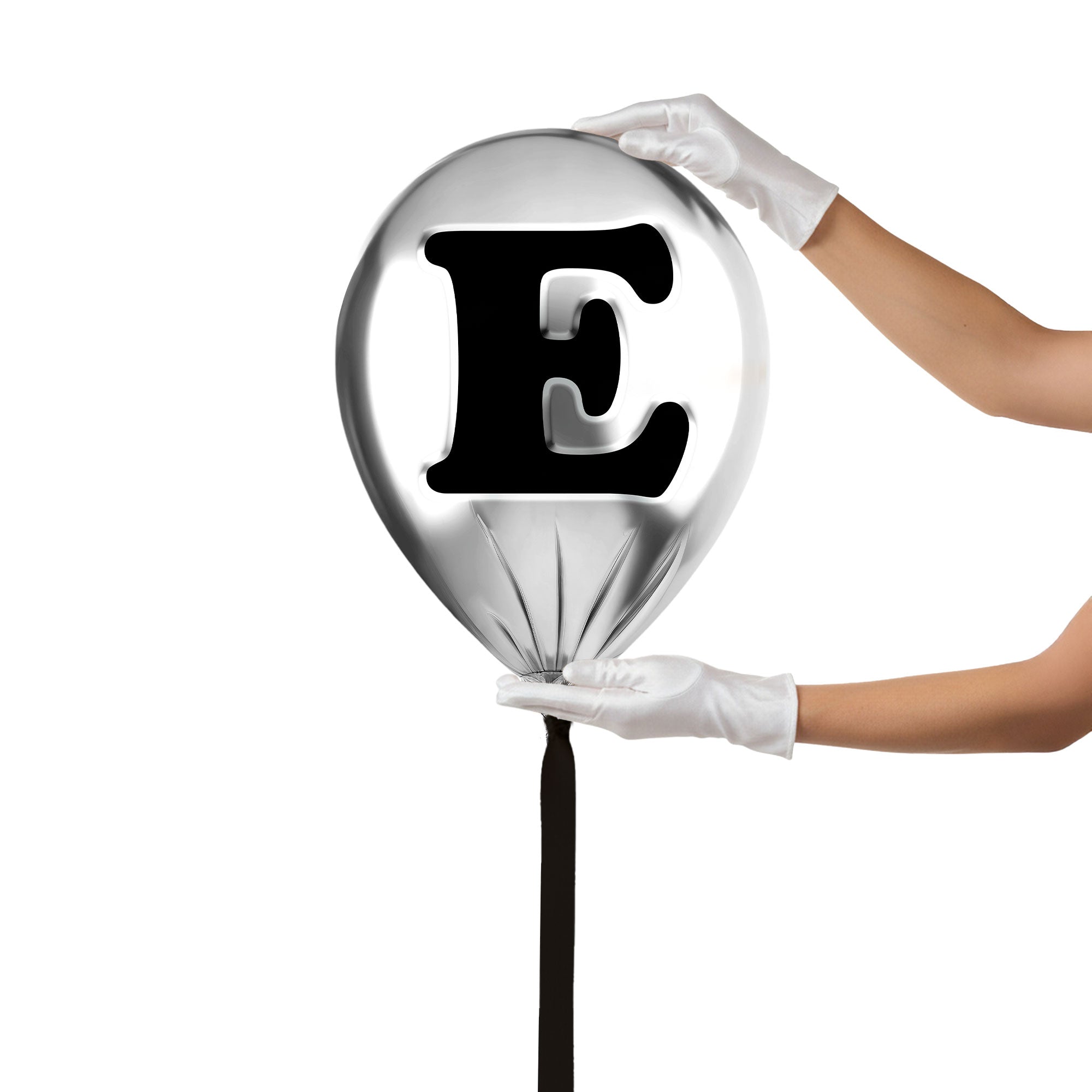 Silver Monogram Balloon