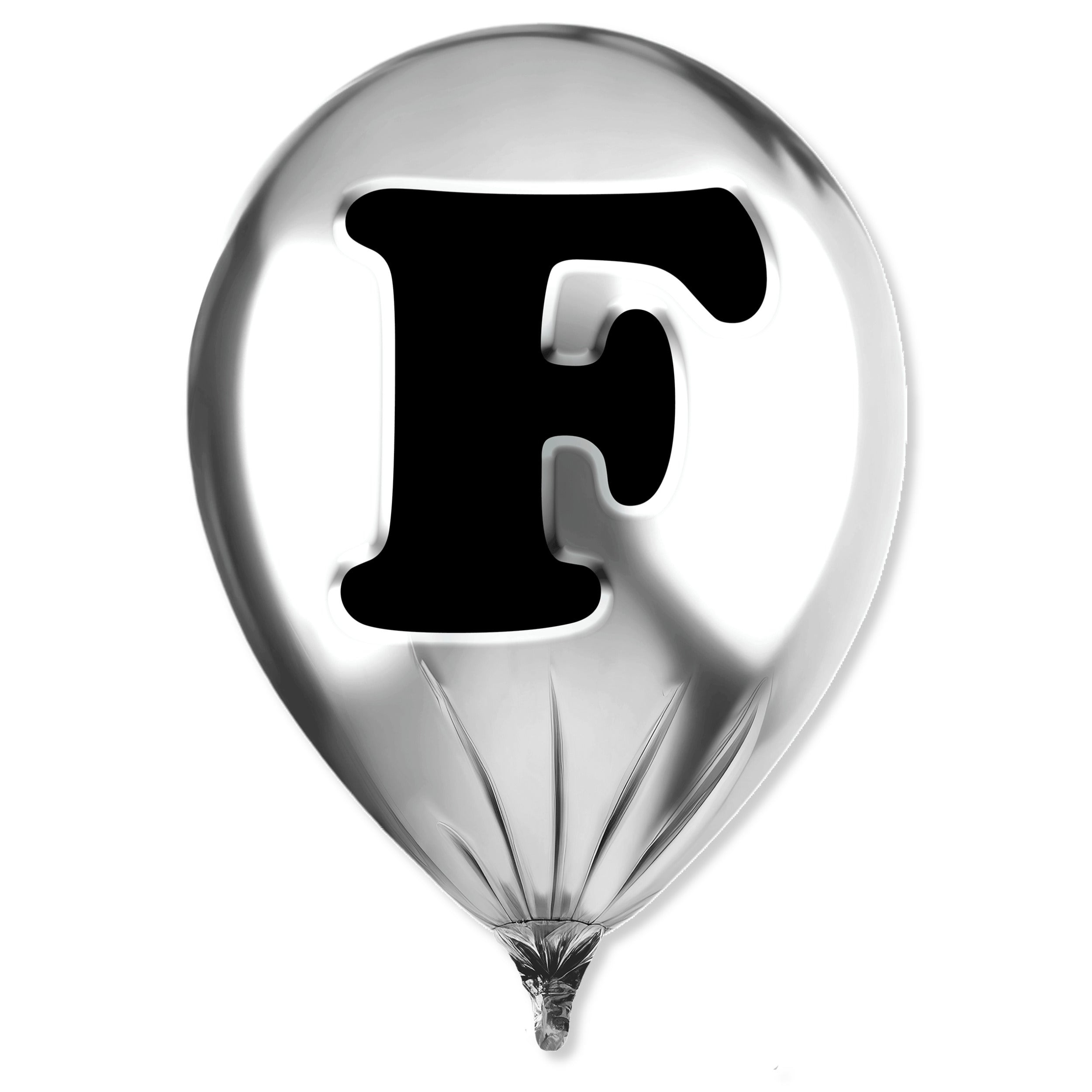 Silver Monogram Balloon