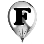 Silver Monogram Balloon