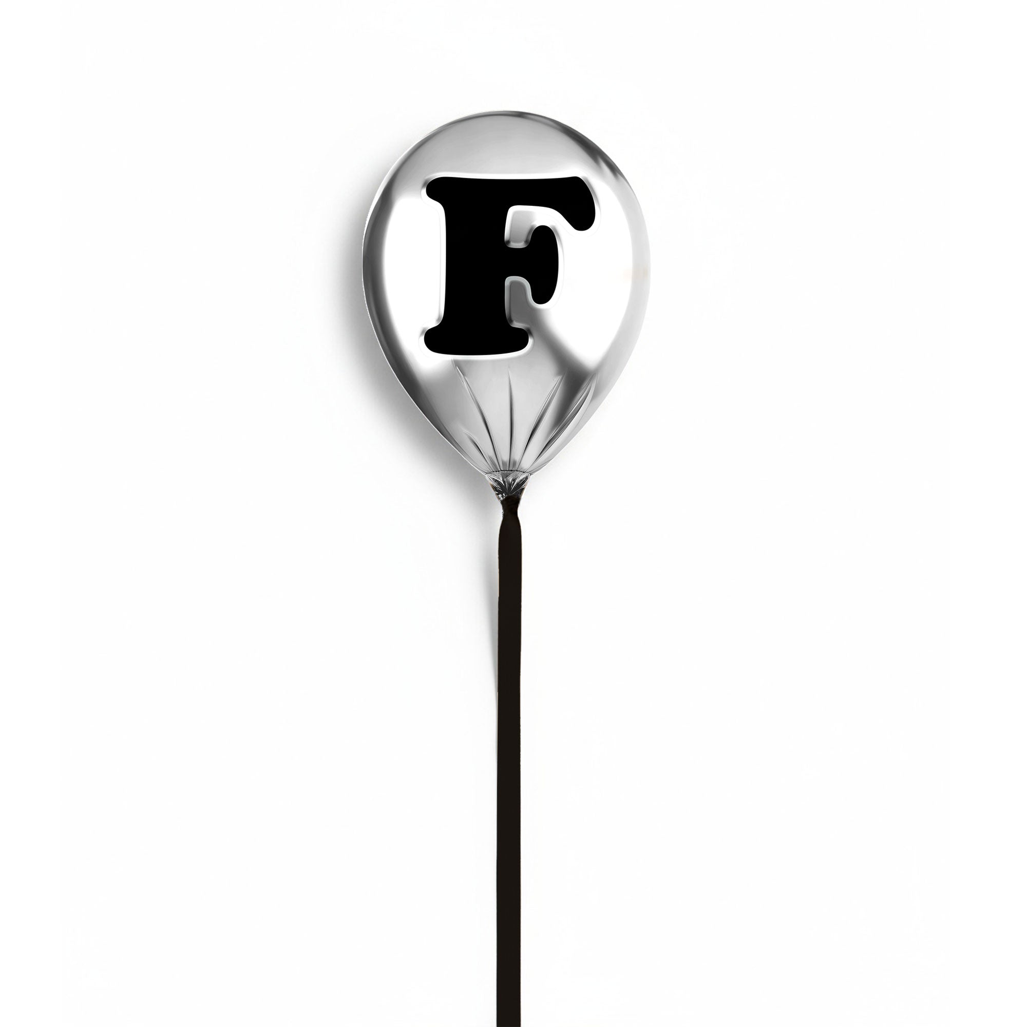 Silver Monogram Balloon