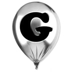 Silver Monogram Balloon