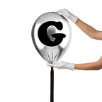 Silver Monogram Balloon