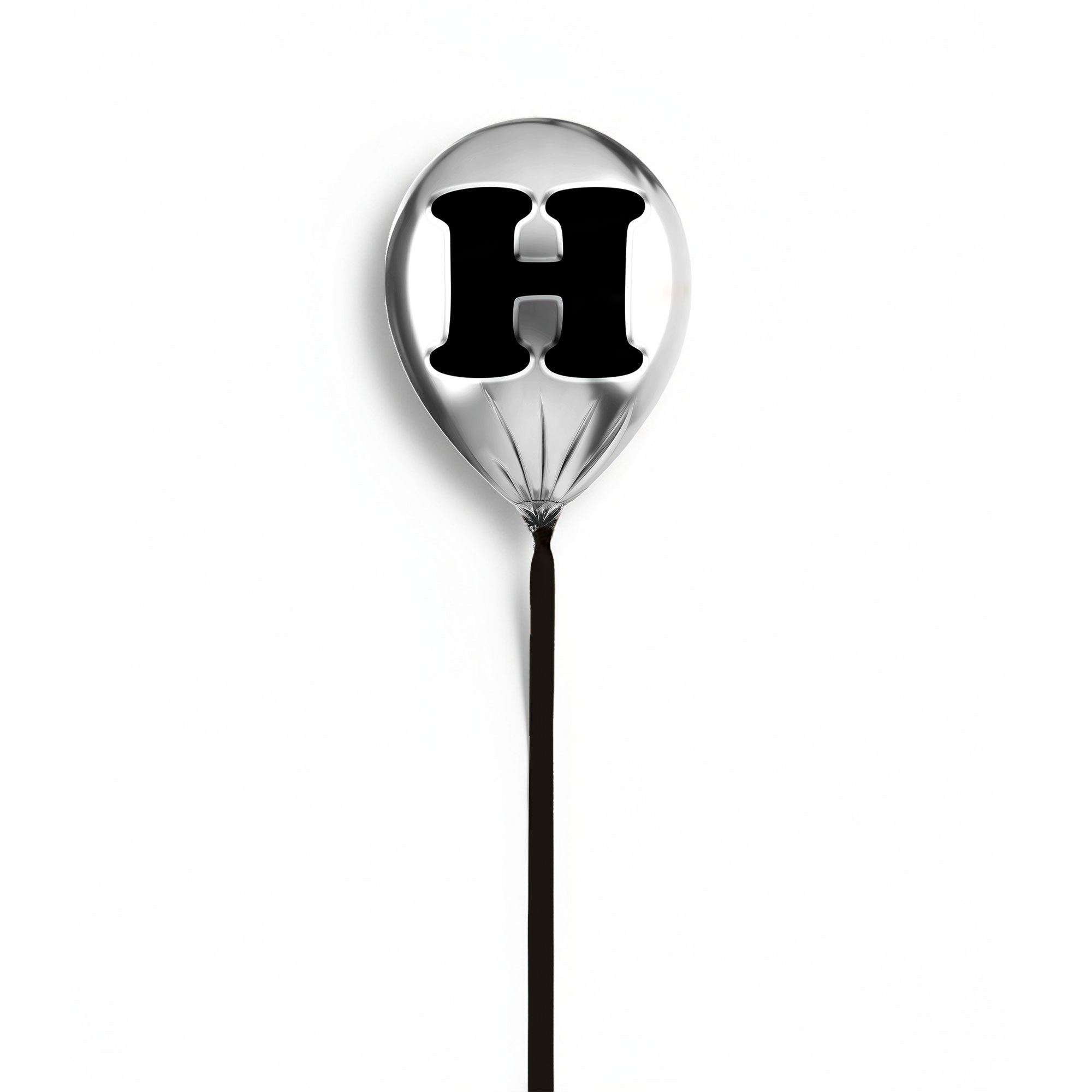 Silver Monogram Balloon