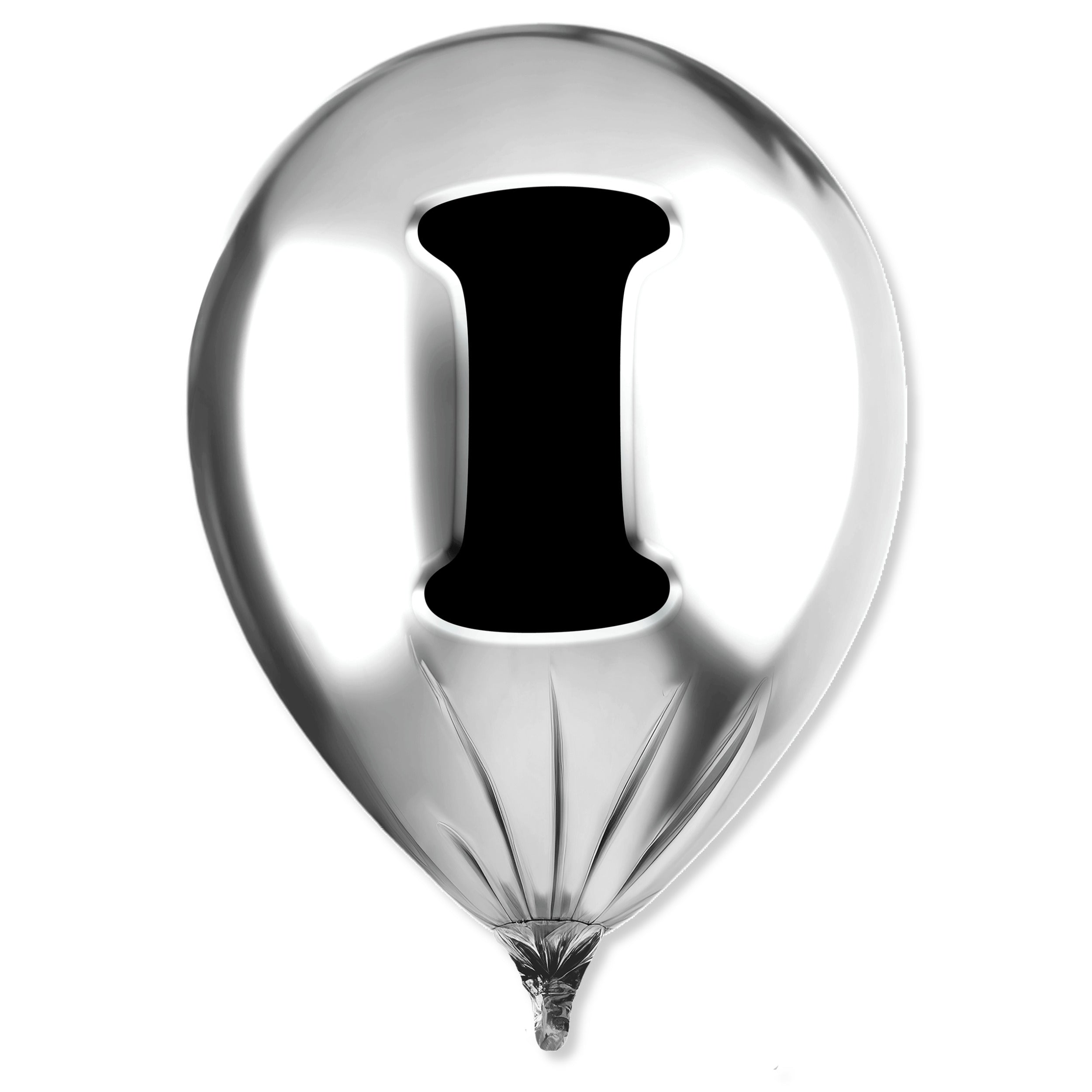 Silver Monogram Balloon