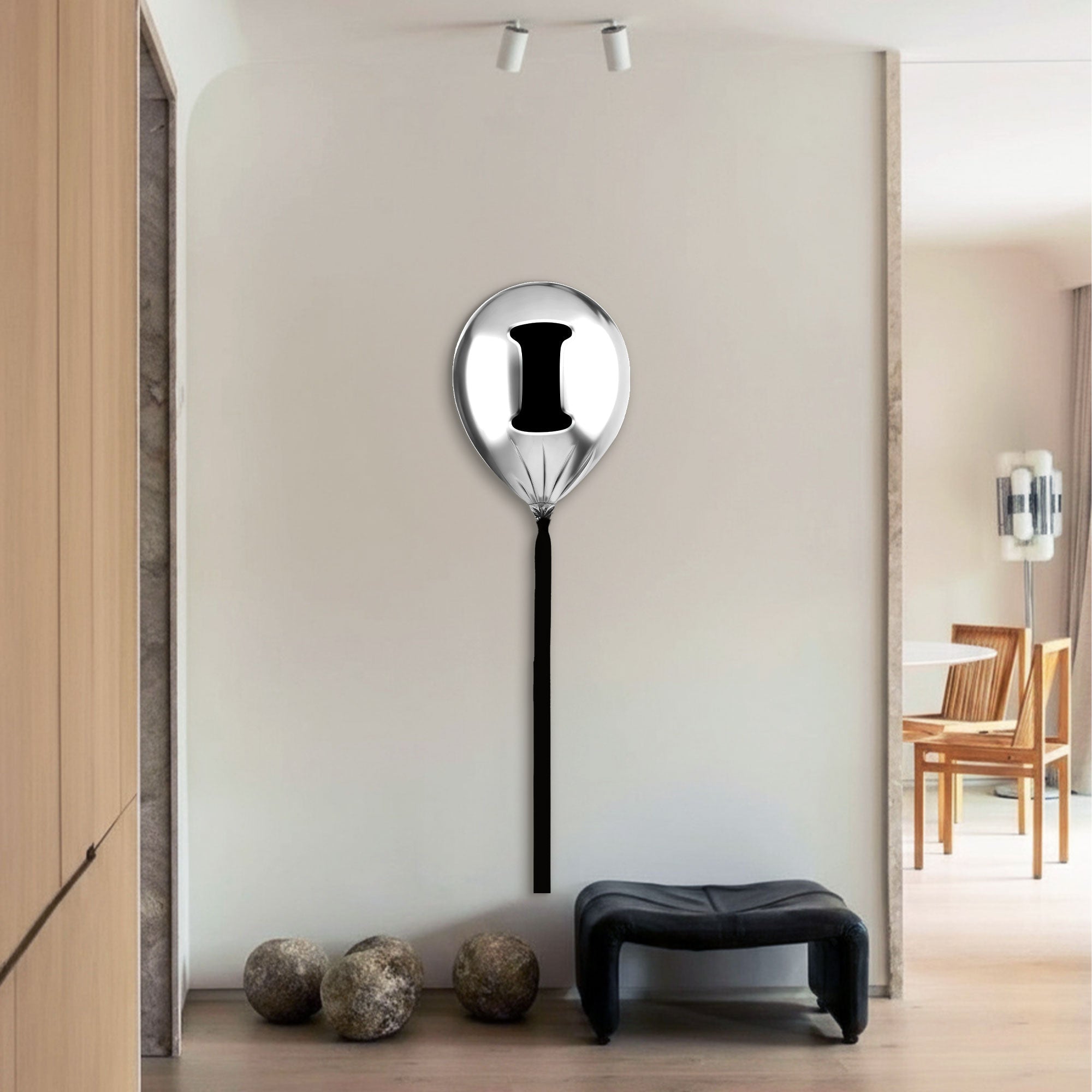 Silver Monogram Balloon