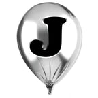 Silver Monogram Balloon