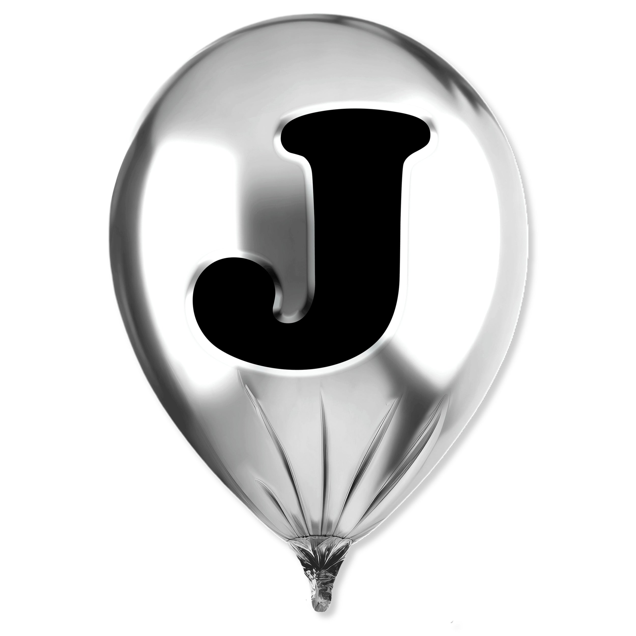 Silver Monogram Balloon