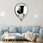Silver Monogram Balloon
