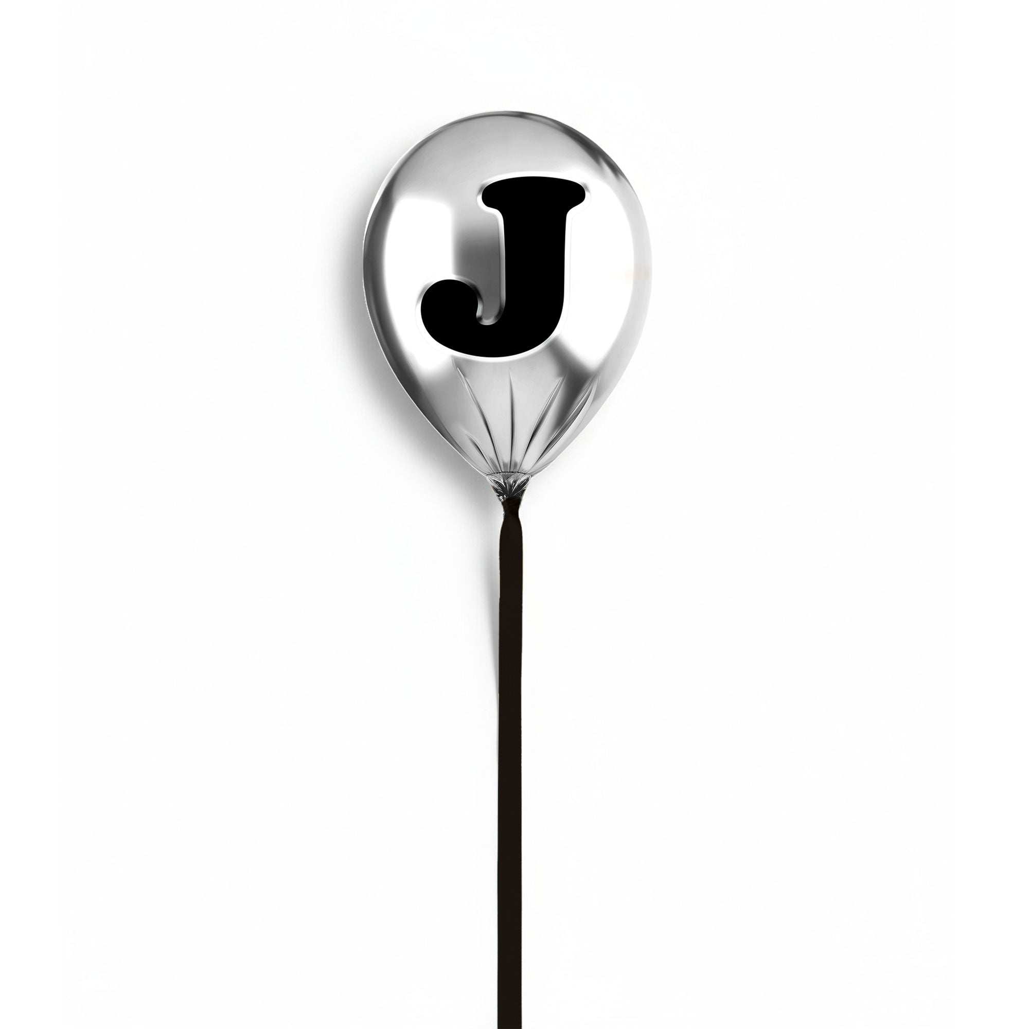 Silver Monogram Balloon
