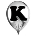 Silver Monogram Balloon