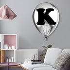Silver Monogram Balloon