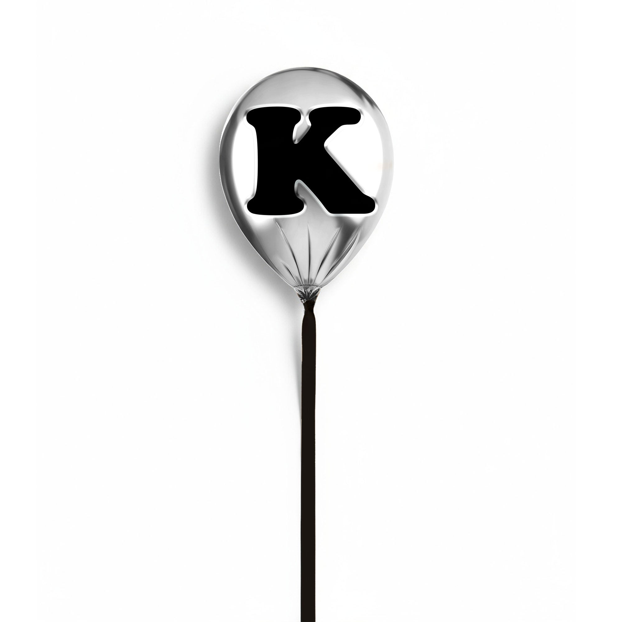 Silver Monogram Balloon