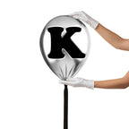 Silver Monogram Balloon