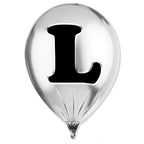 Silver Monogram Balloon