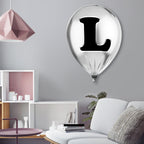 Silver Monogram Balloon