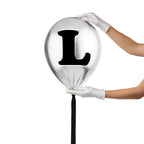 Silver Monogram Balloon