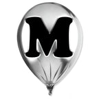 Silver Monogram Balloon