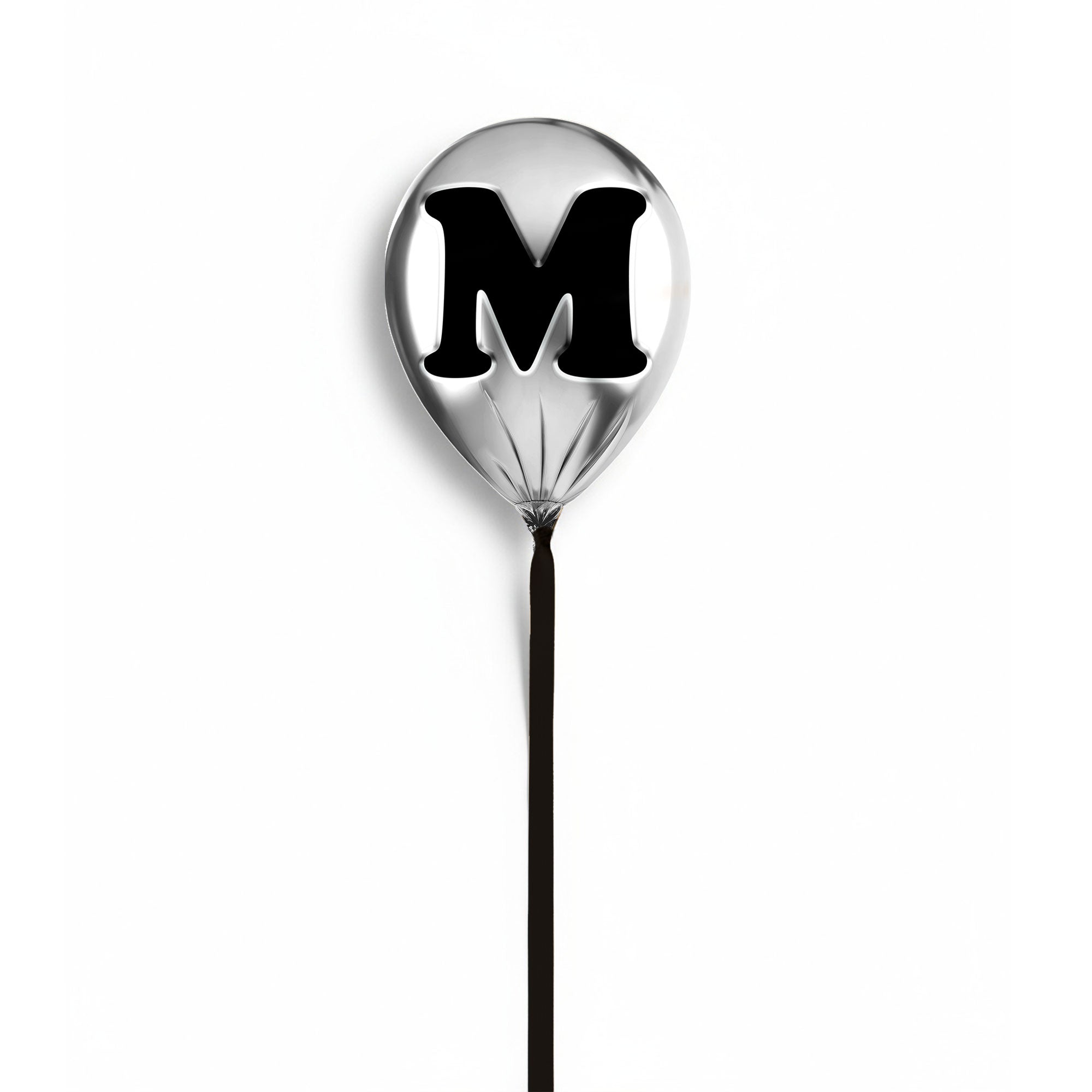 Silver Monogram Balloon