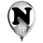 Silver Monogram Balloon