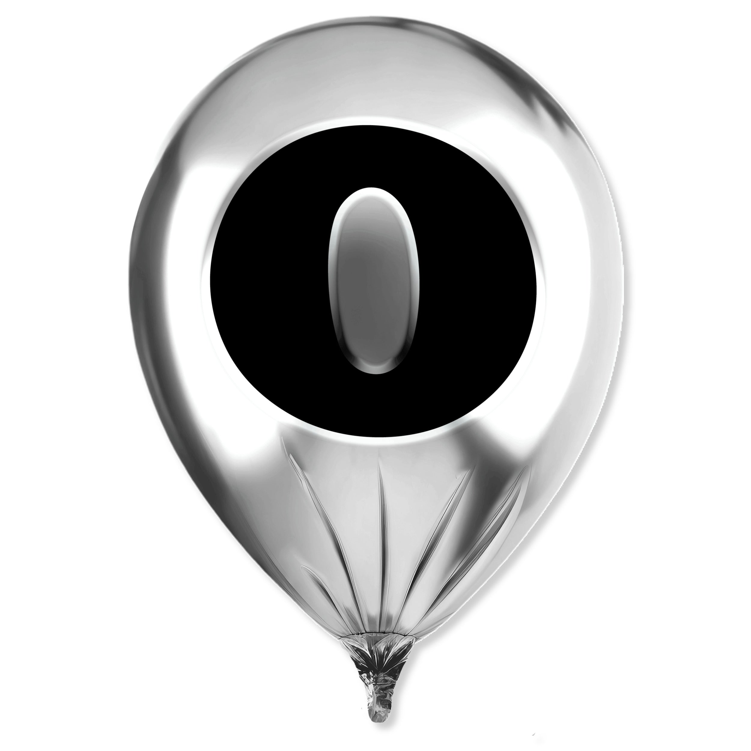 Silver Monogram Balloon