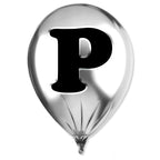 Silver Monogram Balloon