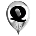 Silver Monogram Balloon