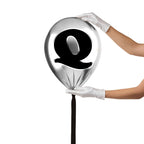 Silver Monogram Balloon